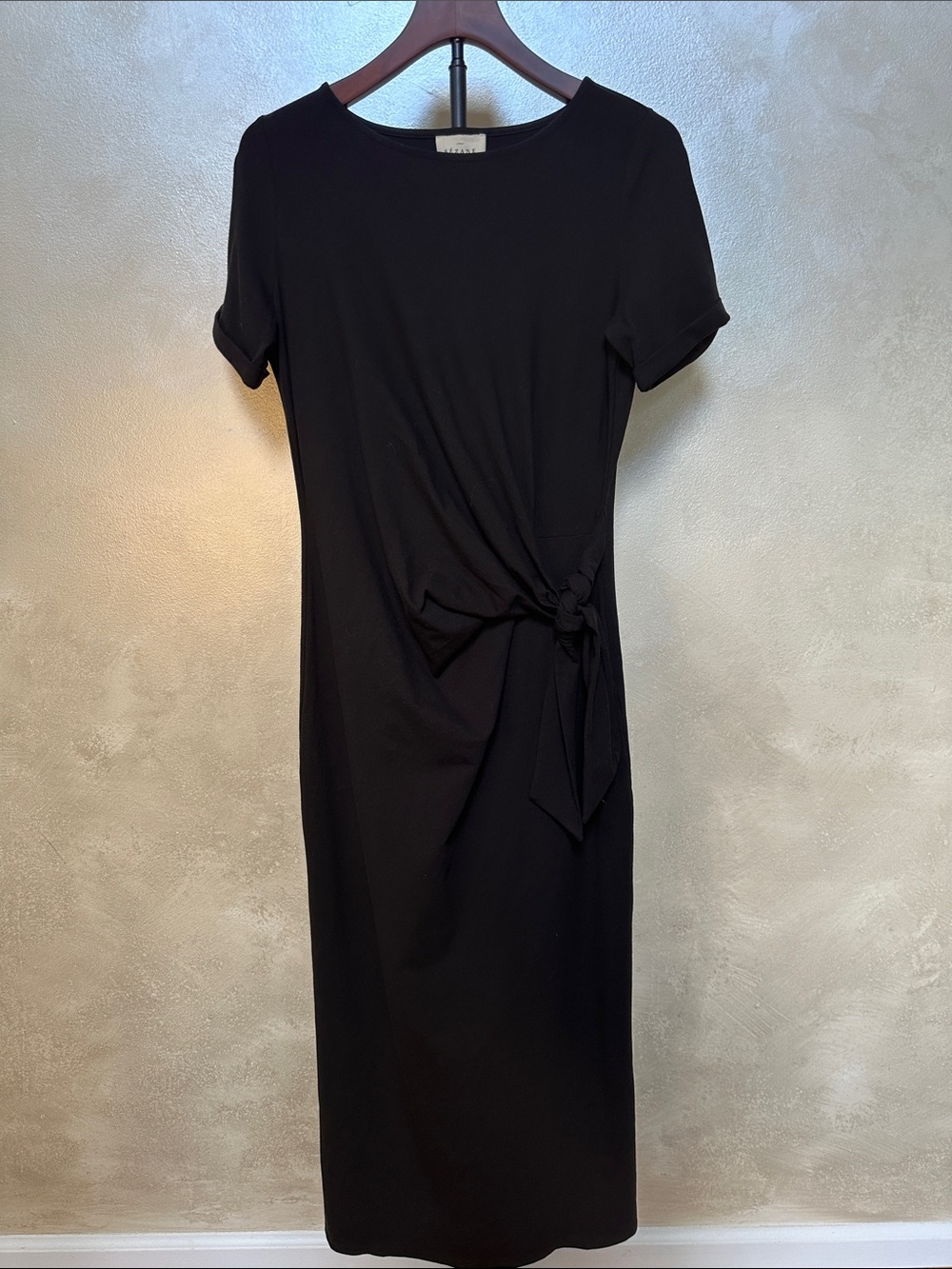 Sézane Pippi Midi Dress in black, sz medium, NWT - Picture 2 of 9